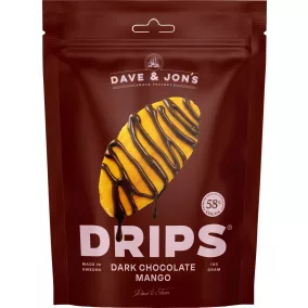 Dave & Jon's mango drips dark chocolate 100 g