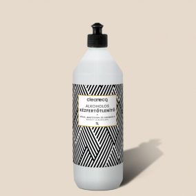   Cleaneco - Alkoholos kézfertőtlenítő folyadék virucid - 1liter - sportkupakkal