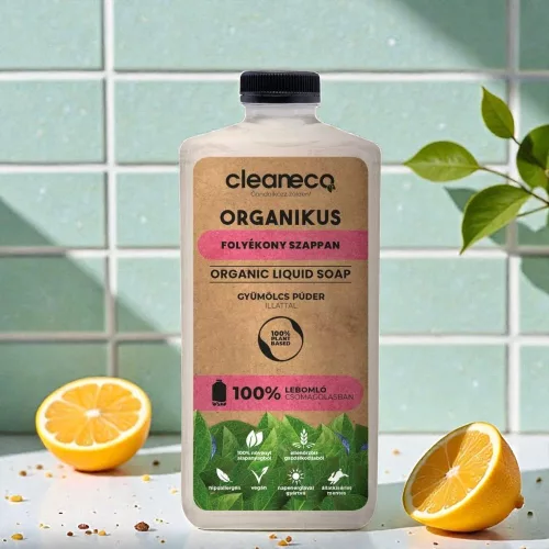 Cleaneco organické tekuté mydlo 1 l – v kompostovateľnom obale