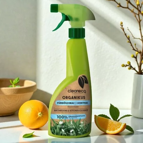 Cleaneco – Bio-Reinigungsmittel für Bad und Küche 0,5 l – in recycelter Verpackung