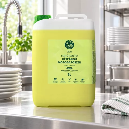 Cleaneco Kétfázisú fertőtlenítő mosogatószer Cleaneco 5L