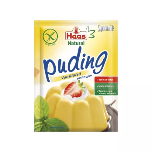 Haas natural pudingpor vanília 40 g
