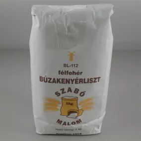 Szabó Malom búzakenyérliszt félfehér bl-112 1000 g