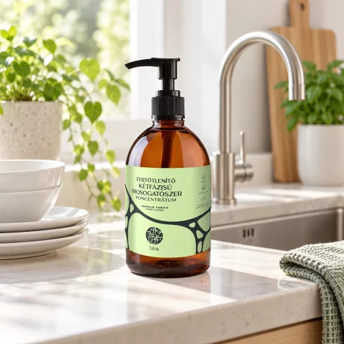 Cleaneco Kétfázisú fertőtlenítő mosogatószer 500ml