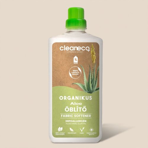 Cleaneco - bio öblítő - hipoallergén aloe virág illattal 1l - komposztálható csomagolásban