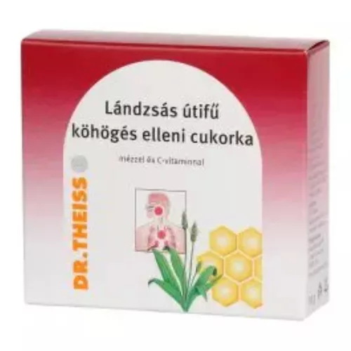 Dr.Theiss lándzsás útifű cukorka méz és C-vitamin 50 g