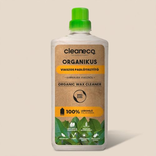 Cleaneco - organikus viaszos padlótisztító - carambola levél viaszból 1l - komposztálható csomagolásban