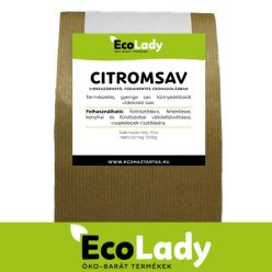   EcoLady Citromsav - 1000g - visszazárható páramentes csomagolásban 