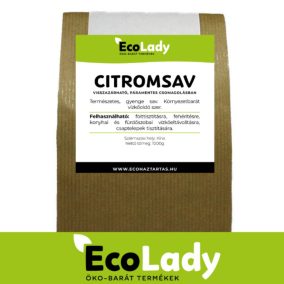   EcoLady Citromsav - 1000 g - v uzavíratelném obalu chránícím před vlhkostí