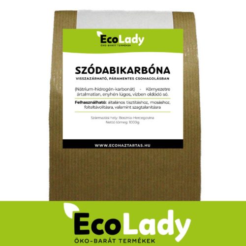 EcoLady Szódabikarbóna - 1000g - visszazárható páramentes csomagolásban 