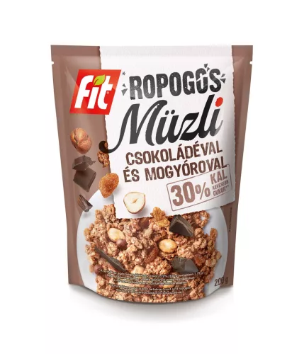 Fit reggeli ropogós müzli csoki-mogyoró 200 g