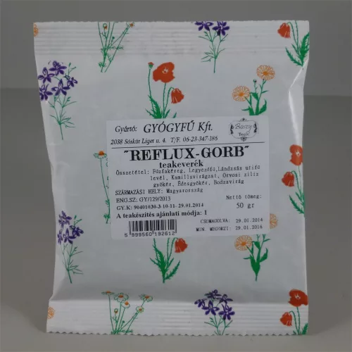 Gyógyfű reflux-gorb teakeverék 50 g