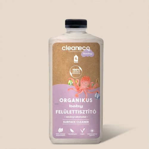 Cleaneco - baby organikus felülettisztító 1l - komposztálható csomagolásban