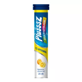 Plussz duo multivitamin+c-vitamin pezsgőtabletta 20 db