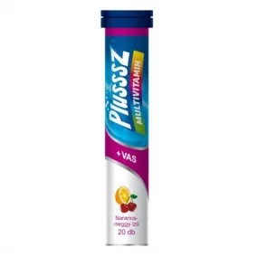 Plussz duo multivitamin+vas pezsgőtabletta 20 db