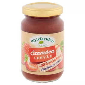 Nyírfacukor szamóca lekvár 230 g