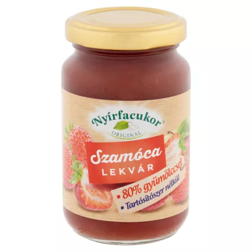 Nyírfacukor szamóca lekvár 230 g