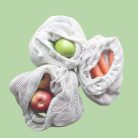 EcoLady Umweltfreundlicher und wiederverwendbarer Netzbeutel aus Baumwolle – Größe L (31 cm x 38 cm)