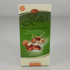   Sweetrose tejcsokoládé mogyorókrémmel töltött,fruktózzal 100 g