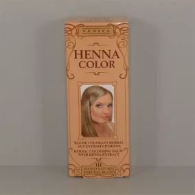   Henna Color szinező hajbalzsam nr 111 természetes szőke 75 ml