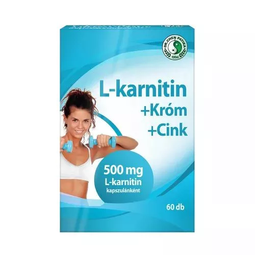 Dr.Chen L-karnitín 500 s chrómom a zinkom, 60 kapsúl