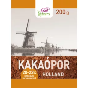   Szafi Reform holland kakaópor (20-22% kakaóvaj tartalom) 200 g