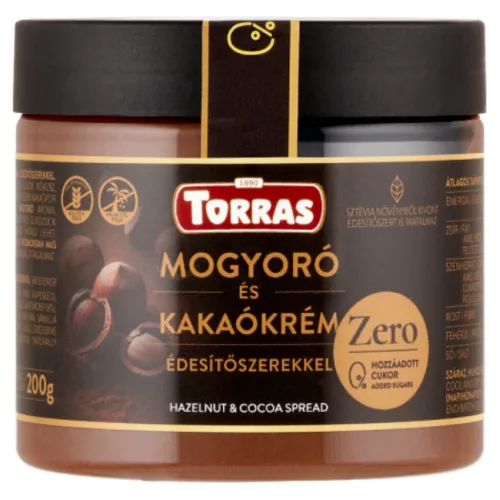 Torras gluténmentes mogyorókrém steviával 200 g