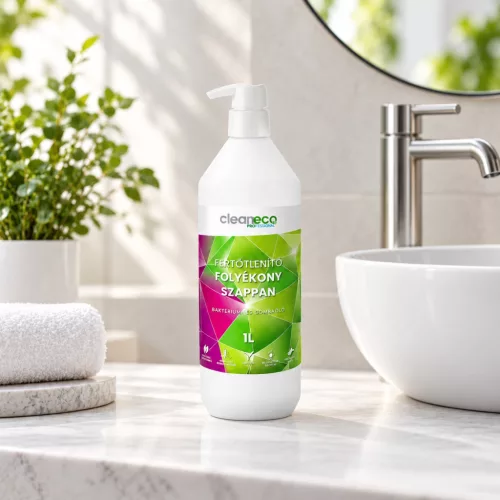 Cleaneco Folyékony szappan, fertőtlenítő Cleaneco 1L pumpás