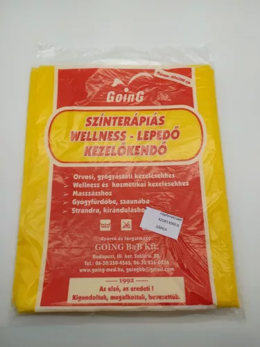 Going színterápiás wellness lepedő sárga 1 db