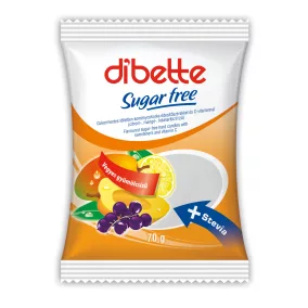   Dibette cukormentes vegyes gyümölcs ízű cukorka édesítőszerekkel 70 g