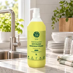   Cleaneco Kétfázisú fertőtlenítő mosogatószer Cleaneco 1L pumpás