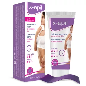 X-Epil szőrtelenítő krém arcra, bikini vonalra 40 ml