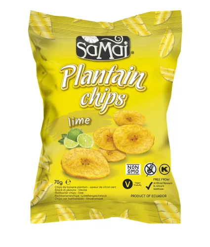 Samai plantain főzőbanán chips lime 70 g