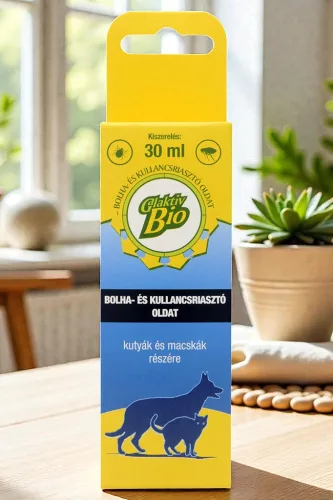 GalaktivBio bolha- és kullancsriasztó oldat - kutyákra/macskákra - 30 ml