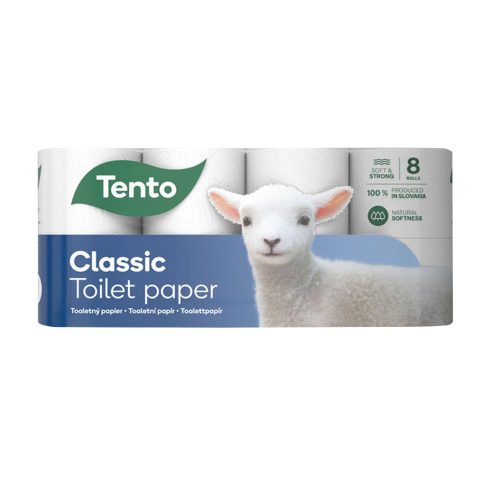 Tento - toalettpapír Classic - 3 rétegű - 8tekercs/csomag - illatmentes