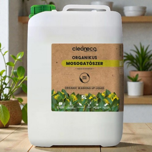 Cleaneco - Organikus Mosogatószer - repce kivonattal - 5liter - újrahasznosítható csomagolásban