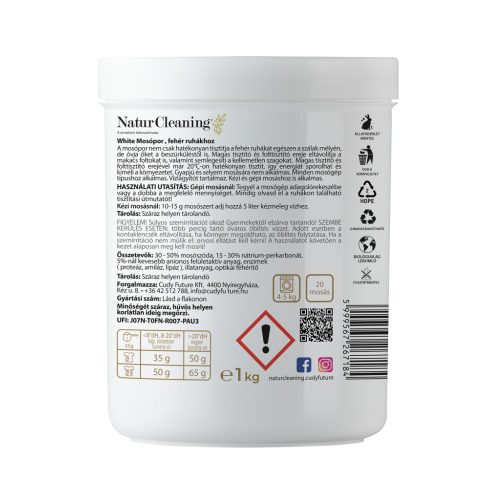 Naturcleaning mosópor white 1 kg