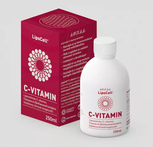 Lipocell c-vitamin folyékony étrend-kiegészítő meggy 250 ml