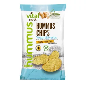 Vital humusz chipsz joghurtos zöldfűszeres 65 g