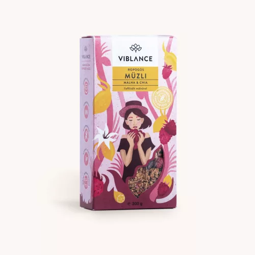 Viblance ropogós granola light málna&chia 300 g