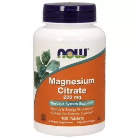 Now magnesium citrate tabletta 200 mg 100 db