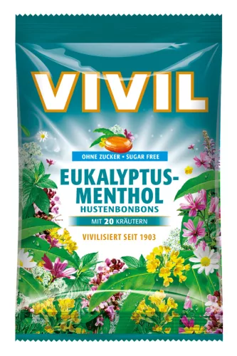 Vivil cukormentes mentolos eukaliptuszos torokcukor 60 g