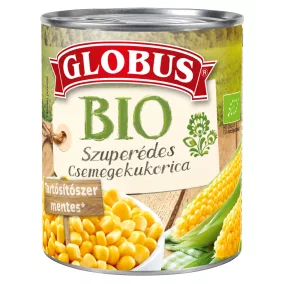 Globus bio szuperédes csemegekukorica konzerv 285 g 1 db