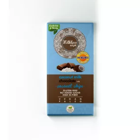   Dia-Wellness - Health Market Milkless Delight Kókusztejes csokoládé kókuszchipsszel 80g