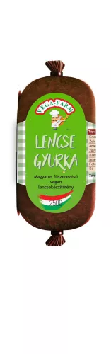 Vega Farm Lencse Gyurka füstölt vegan lencsekészitmény 250 g