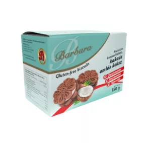   Barbara gluténmentes kókuszkrémmel töltött omlós keksz 150 g