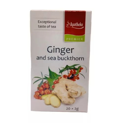 Apotheke - Gyömbér és Homoktövis Tea, 20 filter - Premier Selection