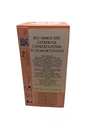 BIO IMMUCARE GYEREKTEA CSIPKEBOGYÓVAL ÉS HOMOKTÖVISSEL  20 filter, Tündérmese