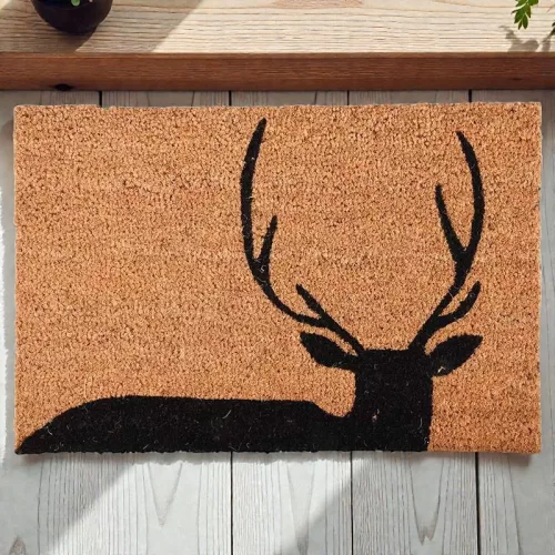 Esschert Design Szarvasos kókuszrost lábtörlő, 60 x 40 cm