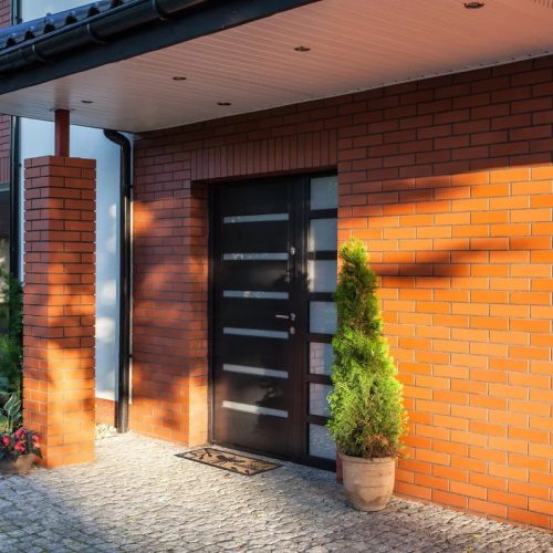 Esschert Design Méhecske mintás gumi és kókuszrost lábtörlő, 75 x 25 cm